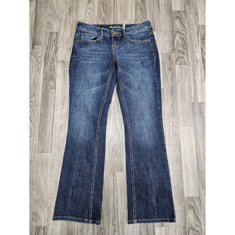 (3/$35) American Rag Jeans Womens 3 Short Boot‎ Cut Mid Rise Stretch Denim Flare